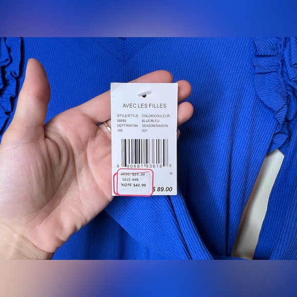 AVEC LES FILLES | RIB KNIT RUFFLE TOP - Picture 7 of 11